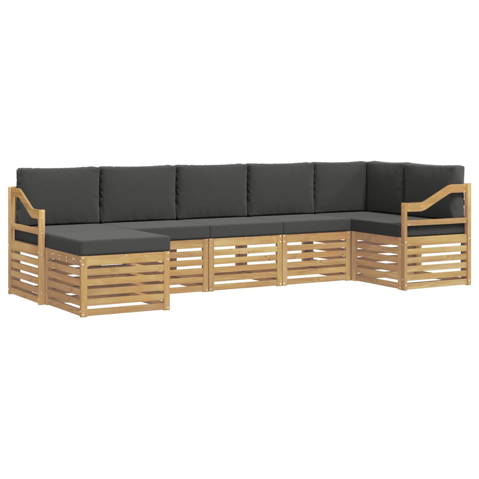 Ensemble de canapés d'extérieur 7 pcs Blanc et anthracite - XIOS