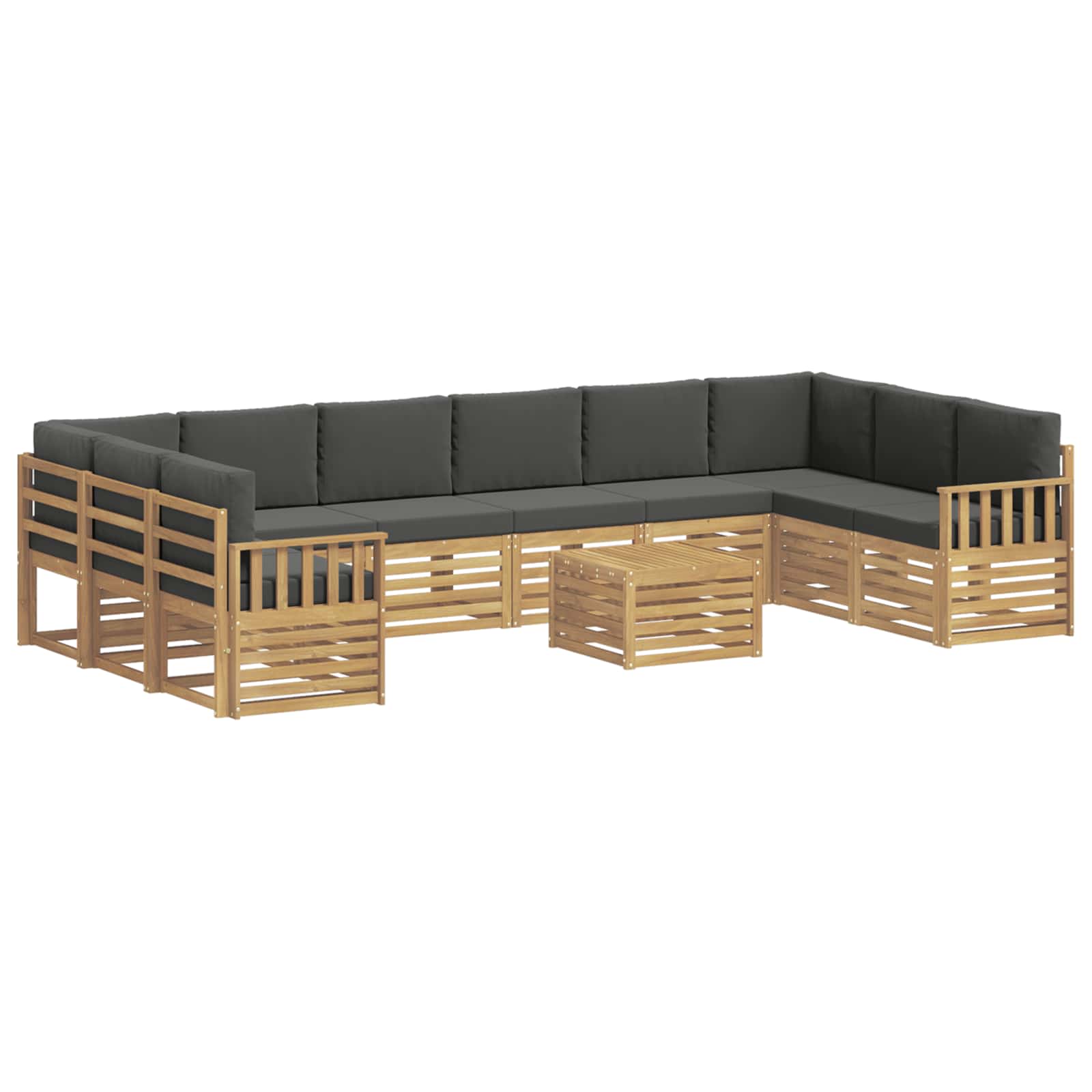 Ensemble de canapés d'extérieur 8 pcs Blanc et Anthracite - XIOS