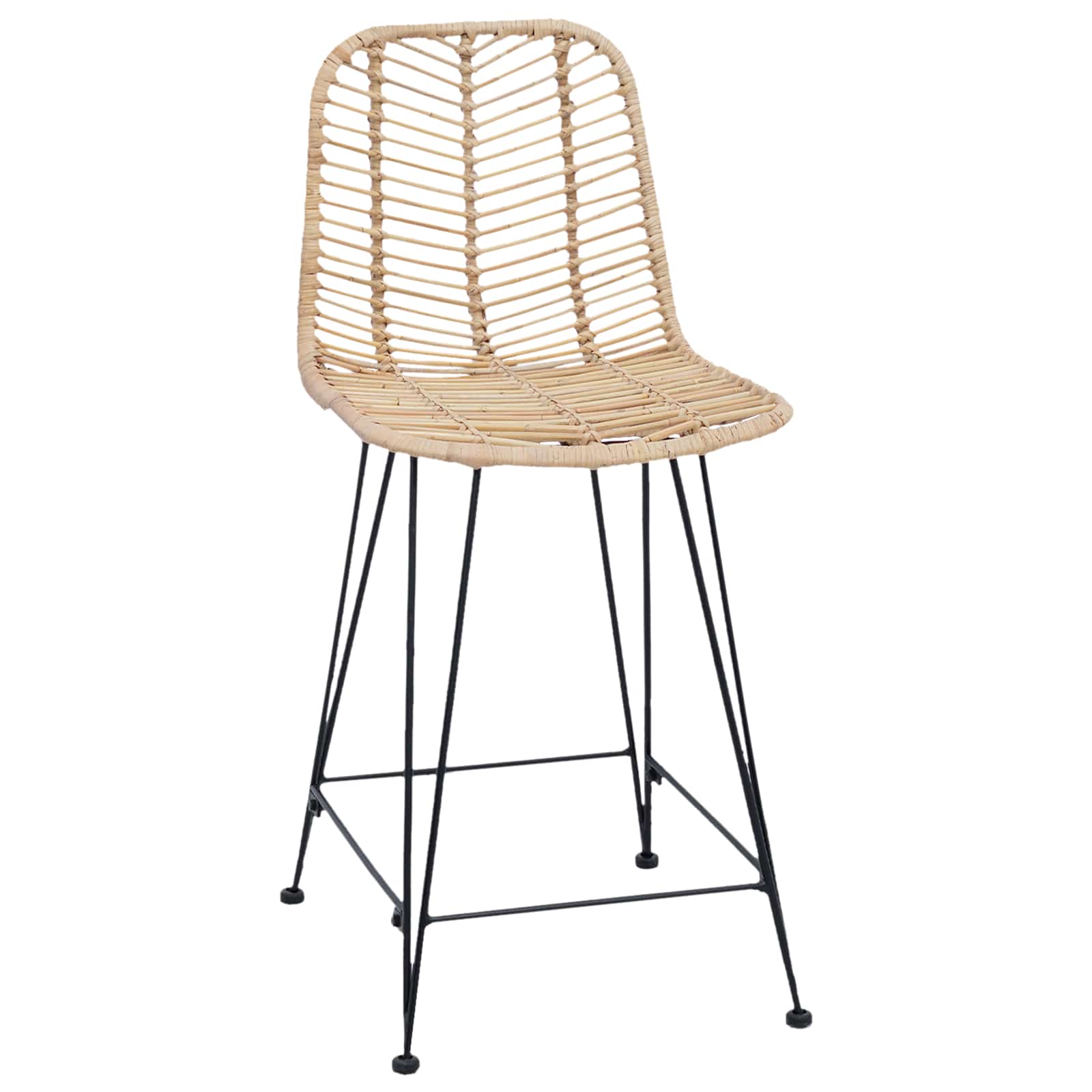 Chaise de bar 2 pcs Naturel 44,5 x 54,5 x 97,5 cm - XIOS
