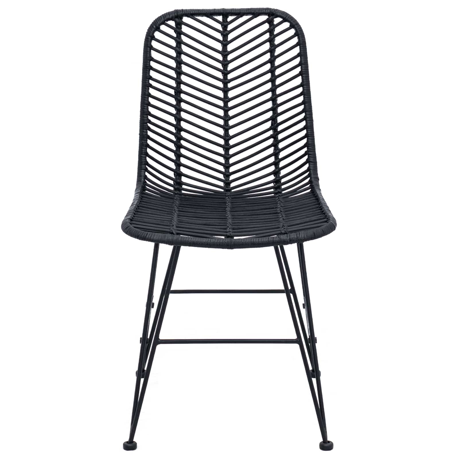 Chaise de salle à manger 2 pcs Noir 44,5 x 55 x 85 cm - XIOS