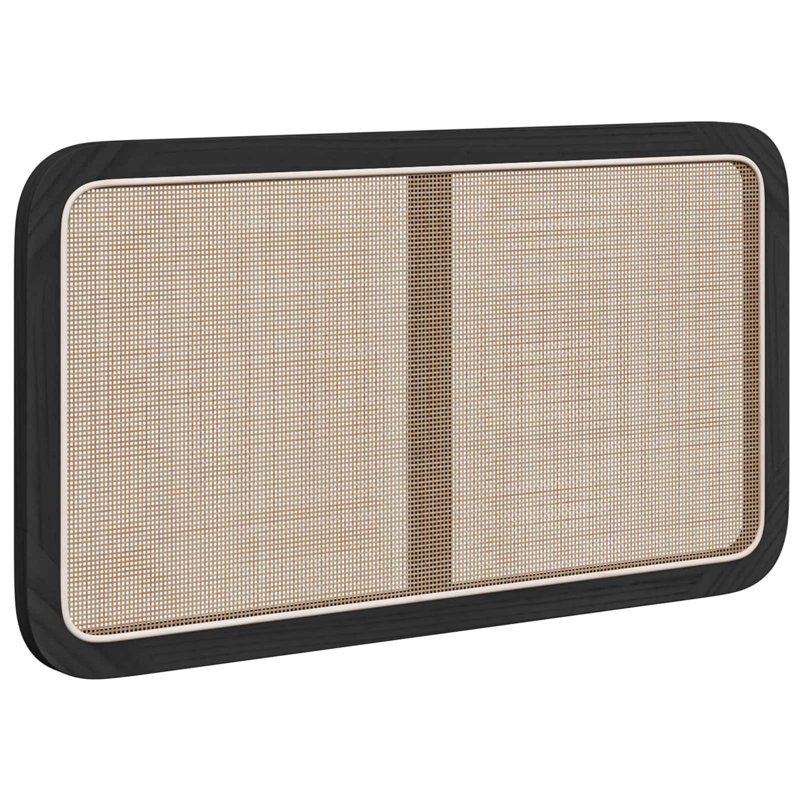 Tête de lit avec tête de lit Noir 100 x 55 x 3 cm Rotin - XIOS