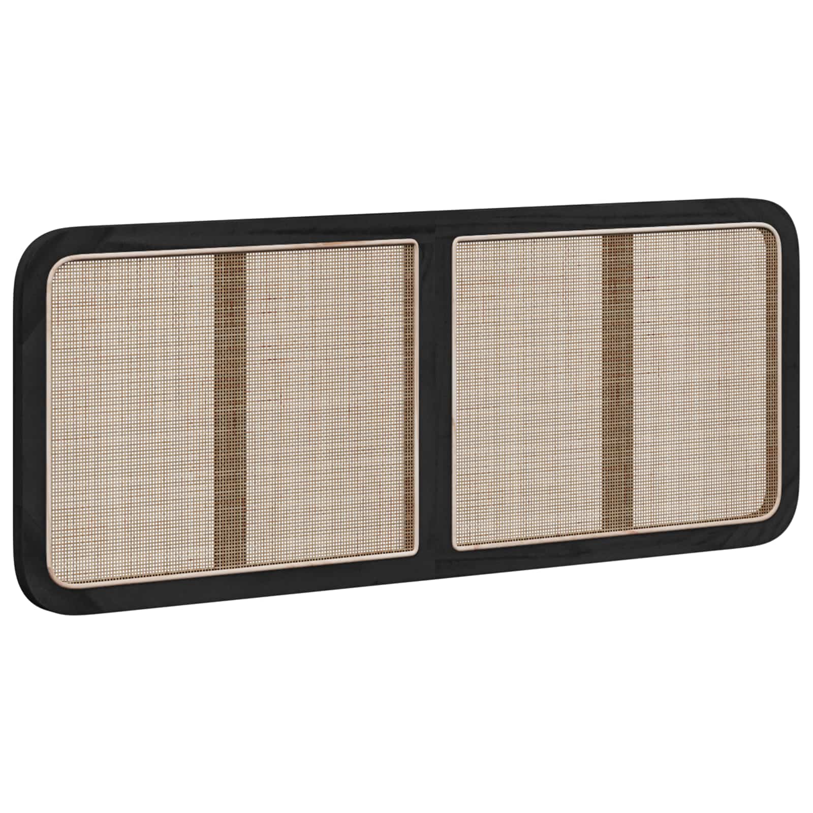 Tête de lit avec tête de lit Noir 140 x 55 x 3 cm Rotin - XIOS