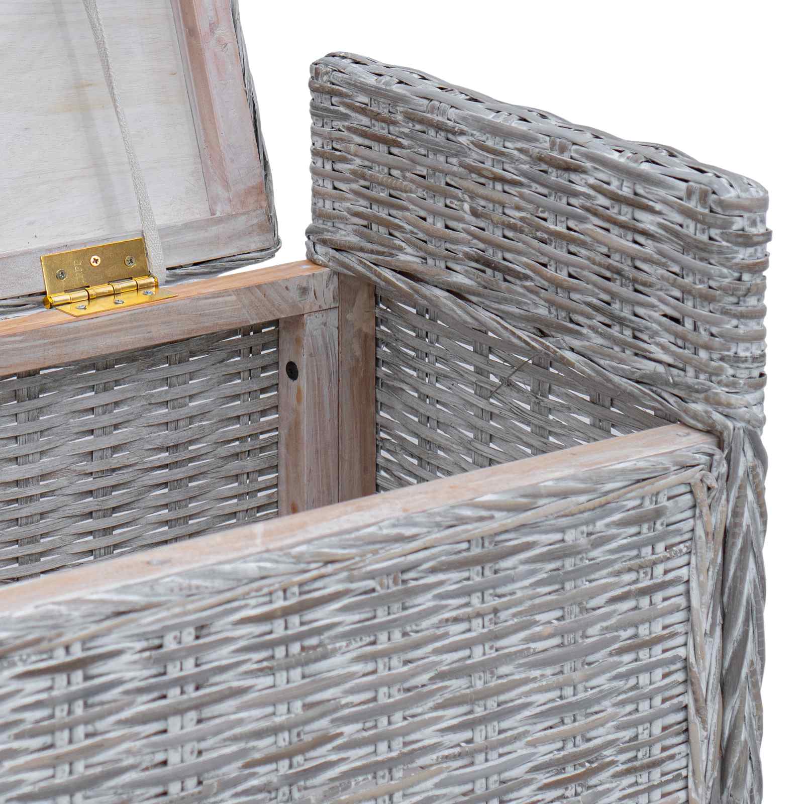 Banc de rangement Blanchiment 110 x 40 x 50 cm Rotin - XIOS