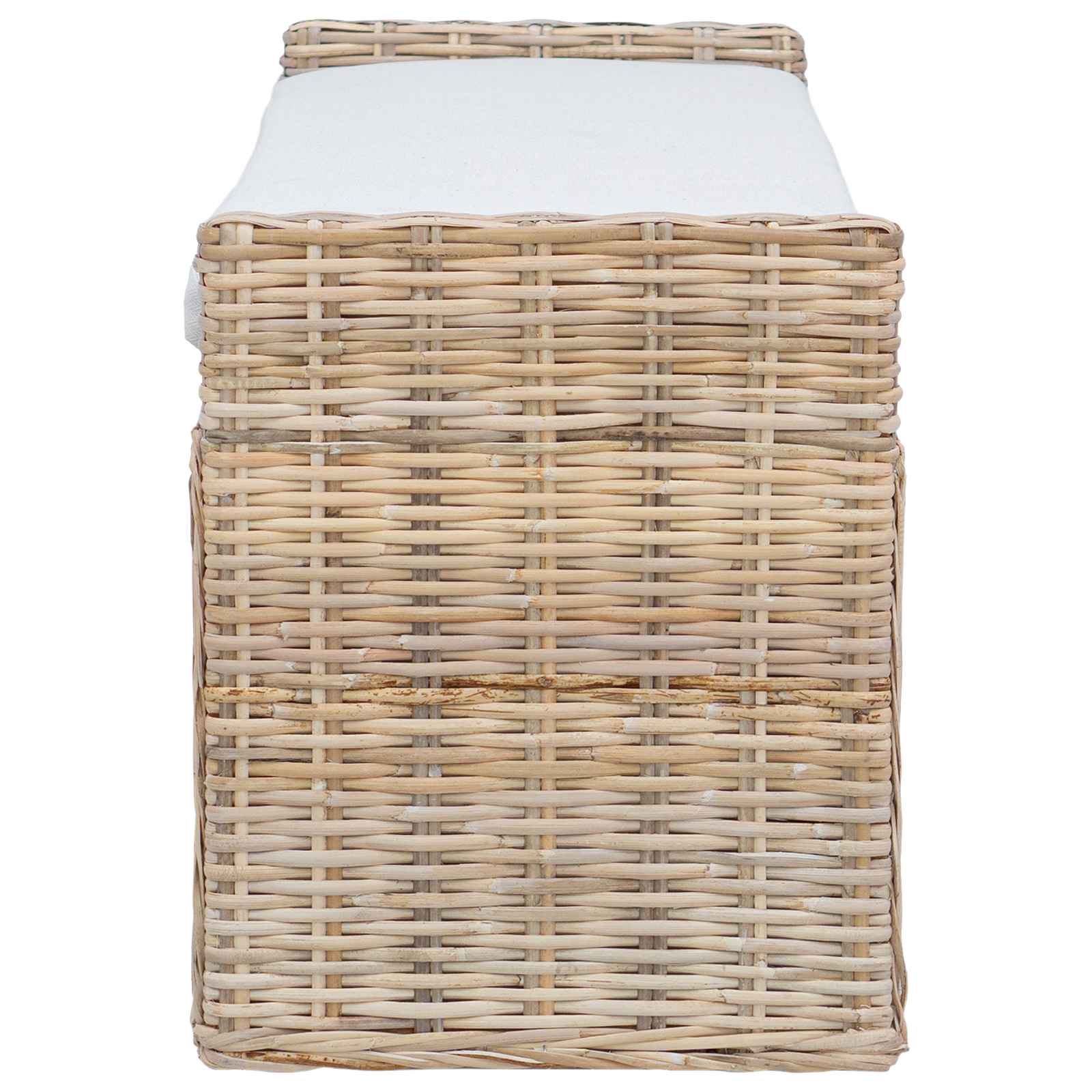 Banc de rangement avec coussin Naturel 110 x 40 x 50 cm Rotin - XIOS