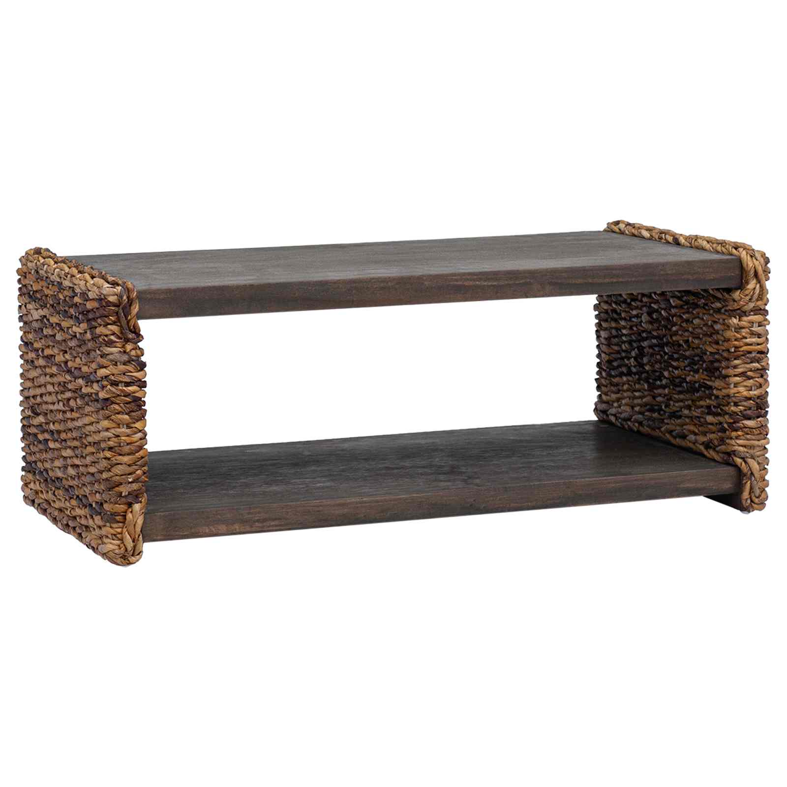 Table d'appoint Naturel 90 x 45 x 35 cm Bois de Mahogany Massif - XIOS
