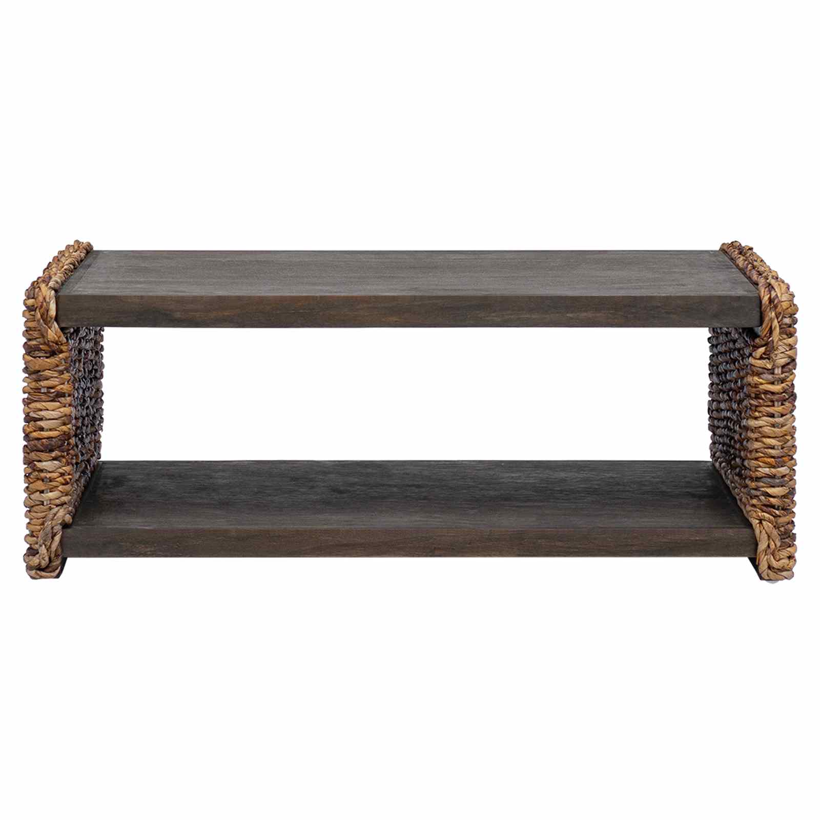 Table d'appoint Naturel 90 x 45 x 35 cm Bois de Mahogany Massif - XIOS
