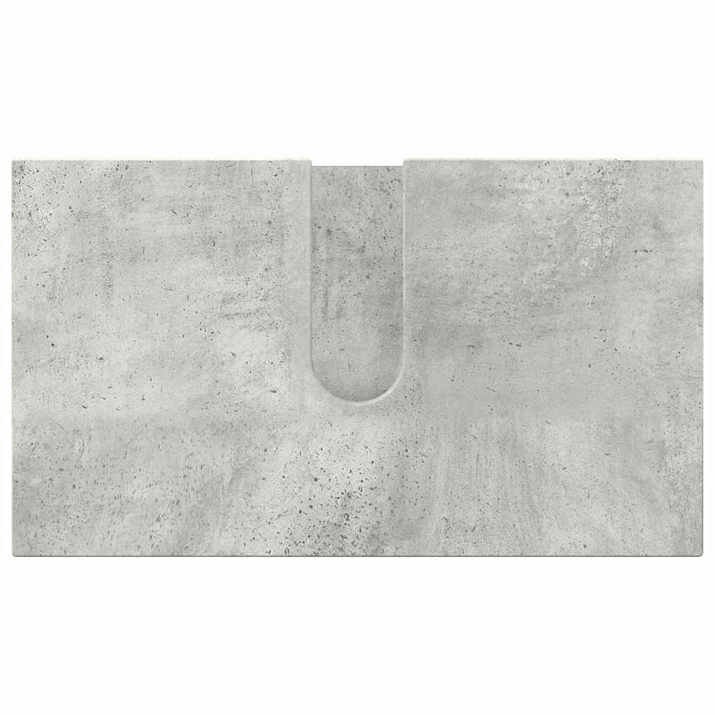 Ensemble de mobilier de salle de bain 2 pc Gris béton - XIOS