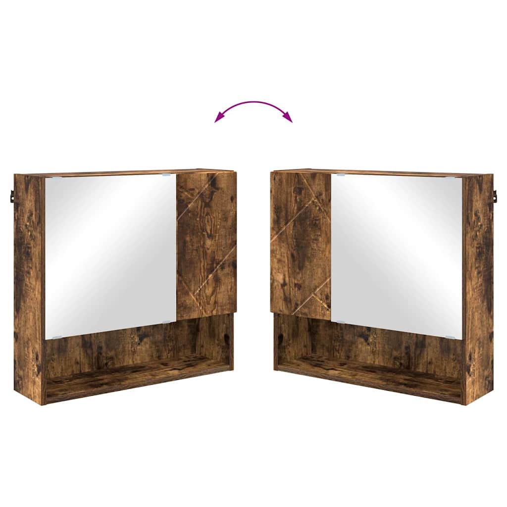 Ensemble de mobilier de salle de bain 2 pc Chêne fumé