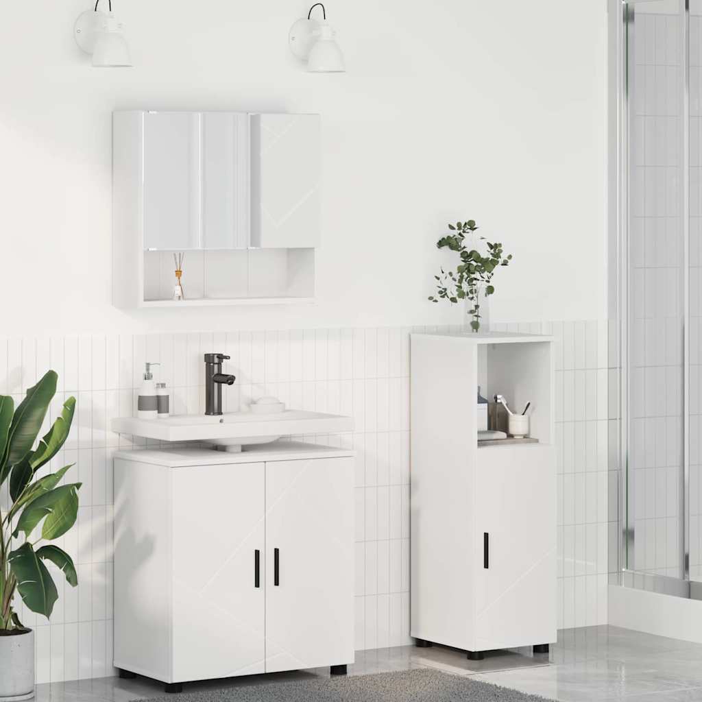 Ensemble de mobilier de salle de bain 3 pc Blanc - XIOS