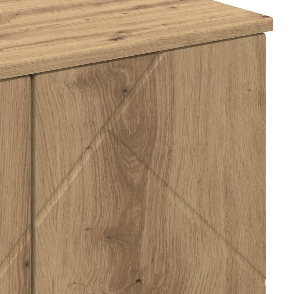 Ensemble de mobilier de salle de bain 3 pc Chêne artisanal - XIOS
