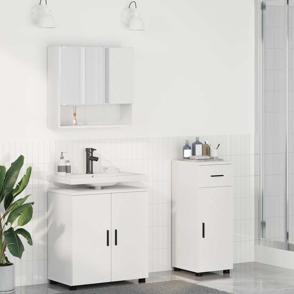 Ensemble de mobilier de salle de bain 3 pc Blanc - XIOS