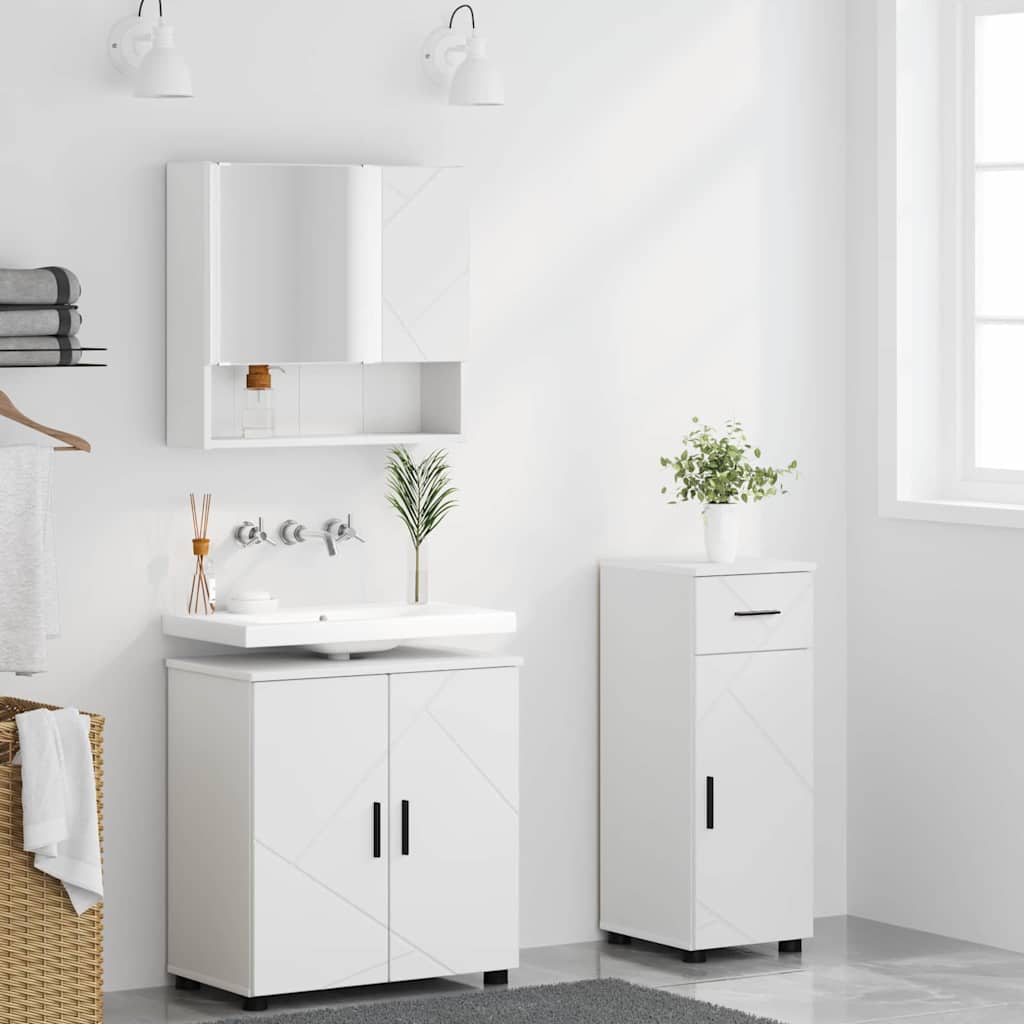 Ensemble de mobilier de salle de bain 3 pc Blanc - XIOS