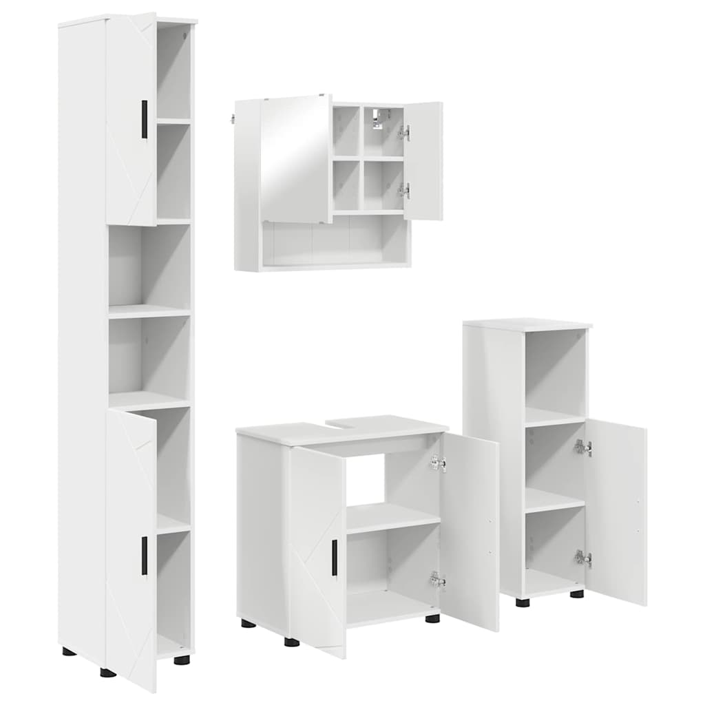 Ensemble de mobilier de salle de bain 4 pc Blanc - XIOS