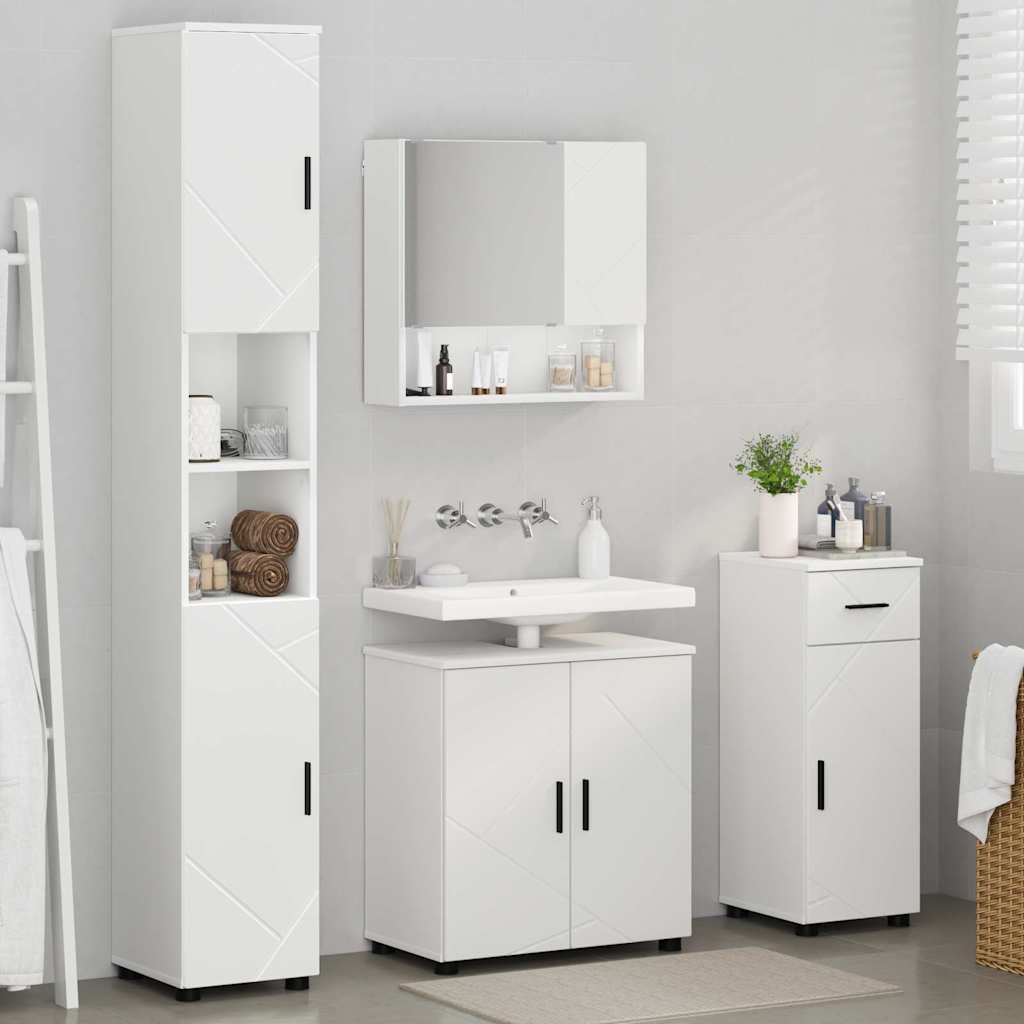 Ensemble de mobilier de salle de bain 4 pc Blanc - XIOS