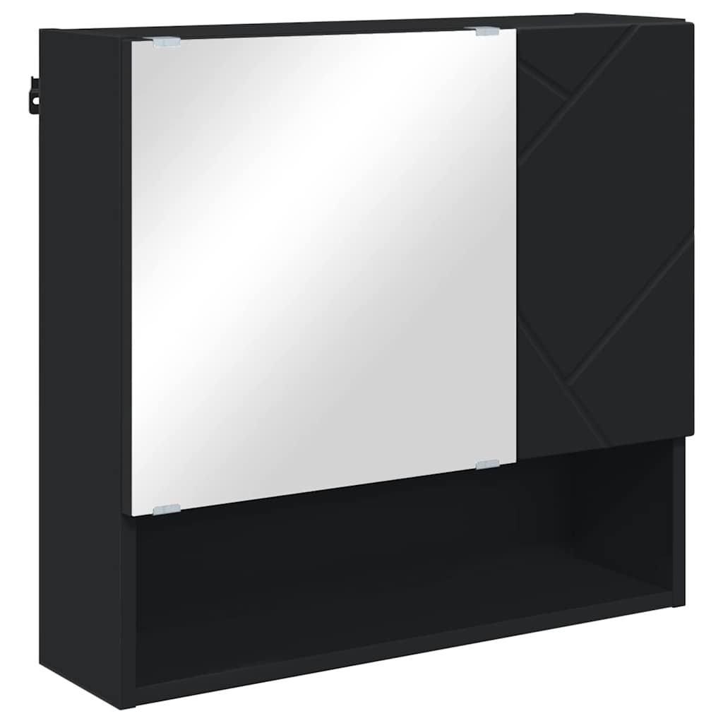 Ensemble de mobilier de salle de bain 4 pc Noir 61 x 35 x 64 cm