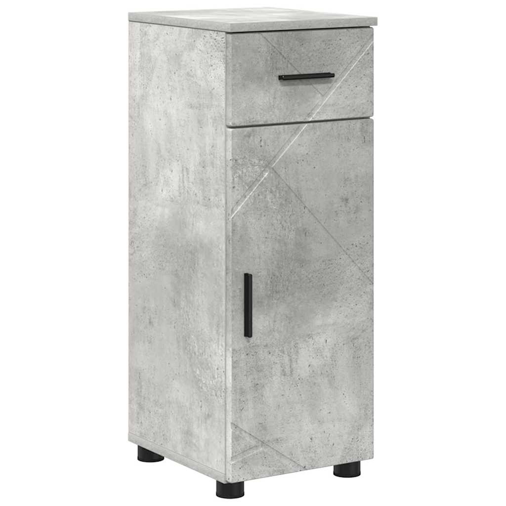 Ensemble de mobilier de salle de bain 4 pc Gris béton - XIOS
