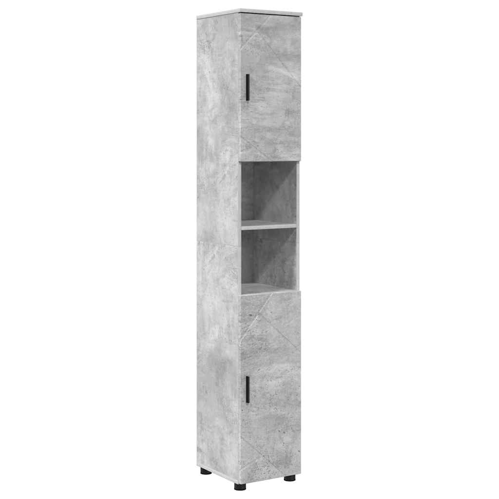 Ensemble de mobilier de salle de bain 5 pc Gris béton - XIOS