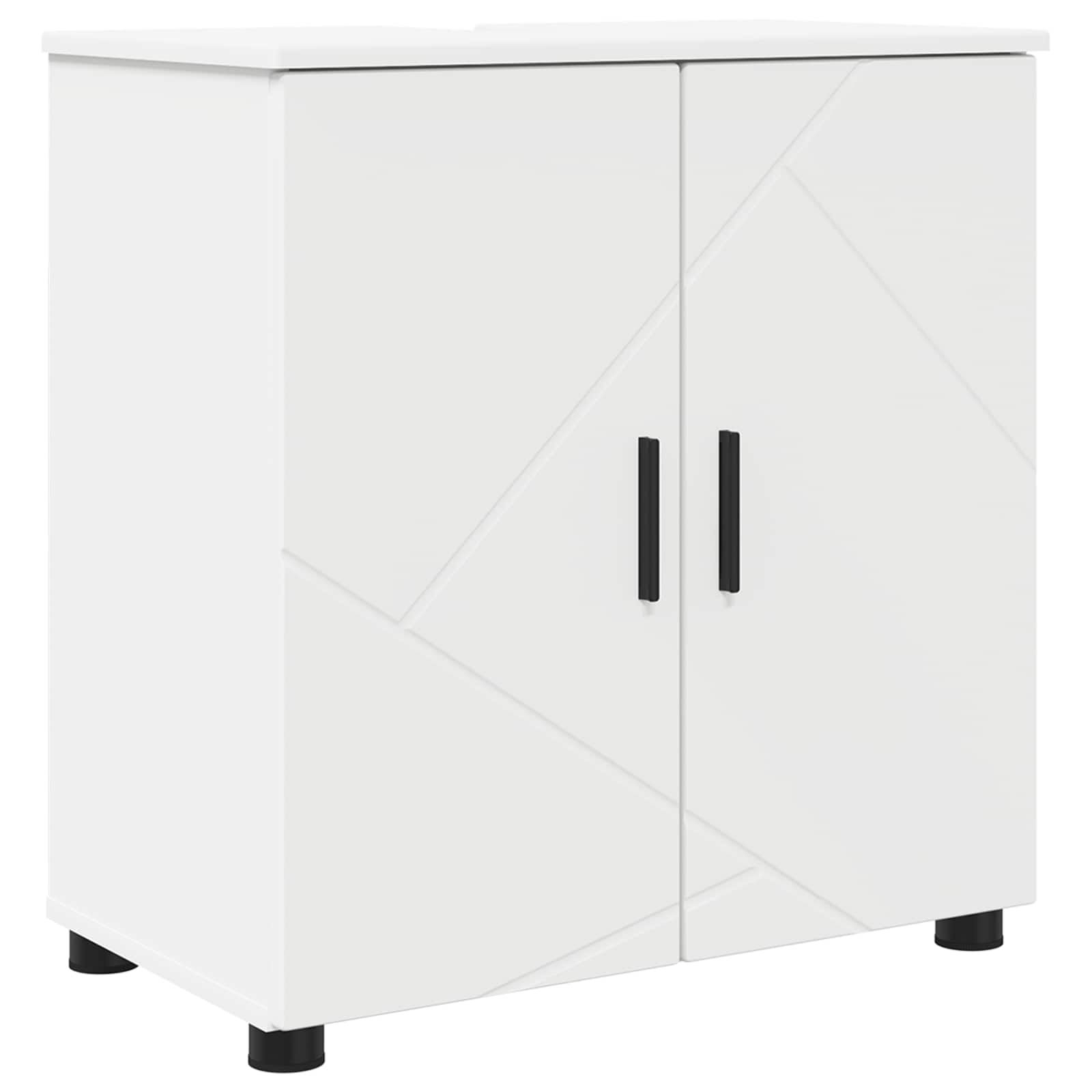 Ensemble de mobilier de salle de bain 5 pc Blanc