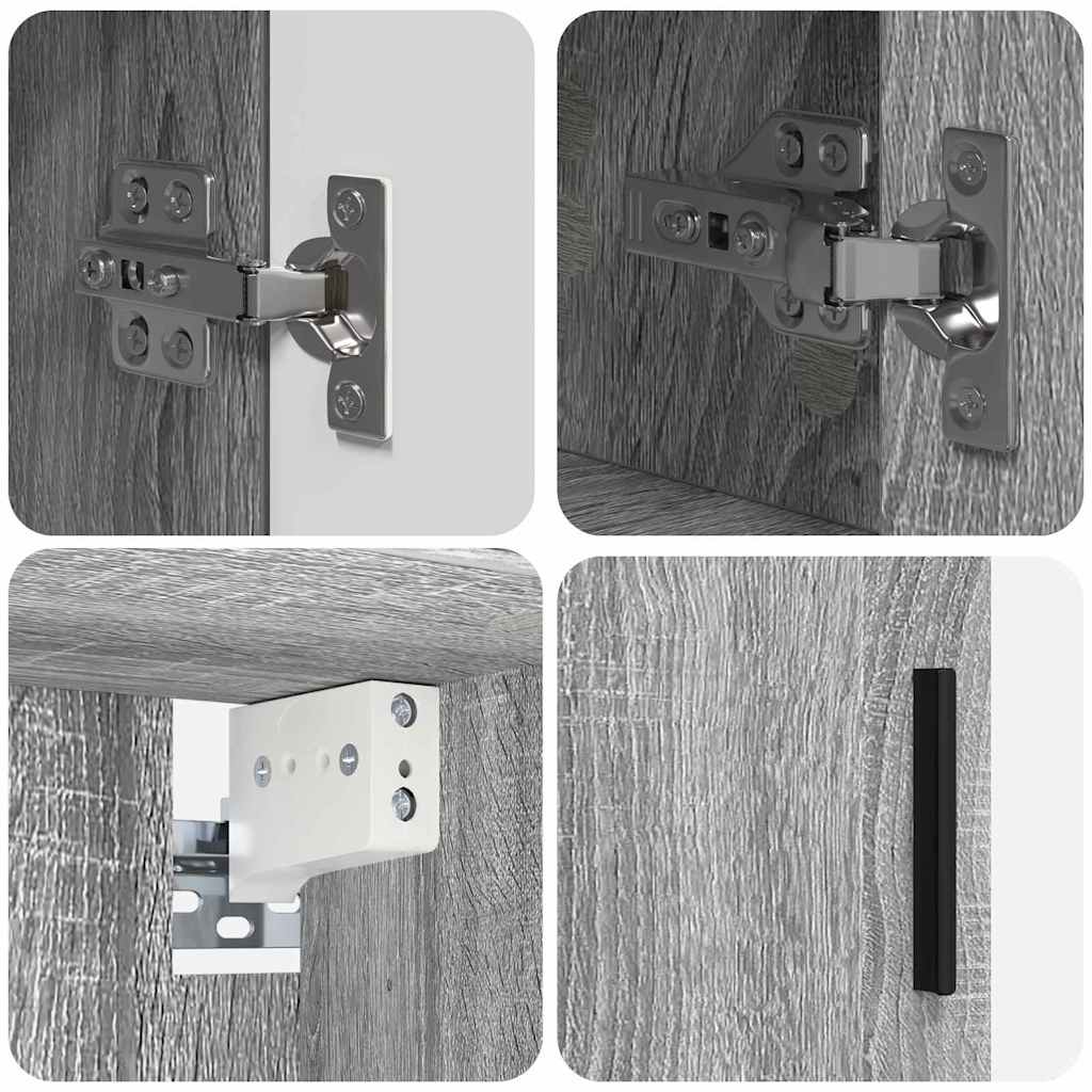 Ensemble de mobilier de salle de bain 5 pc Gris Sonoma - XIOS