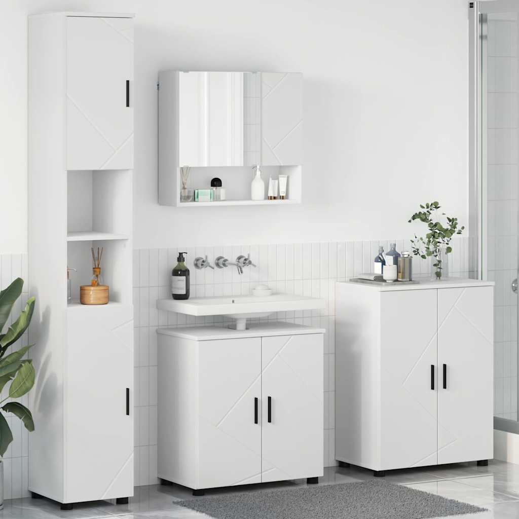 Ensemble de mobilier de salle de bain 4 pc Blanc - XIOS
