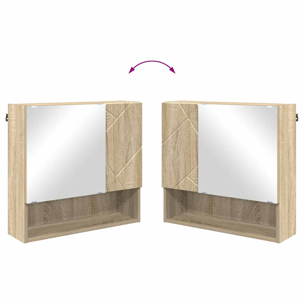 Ensemble de mobilier de salle de bain 4 pc Chêne Sonoma - XIOS