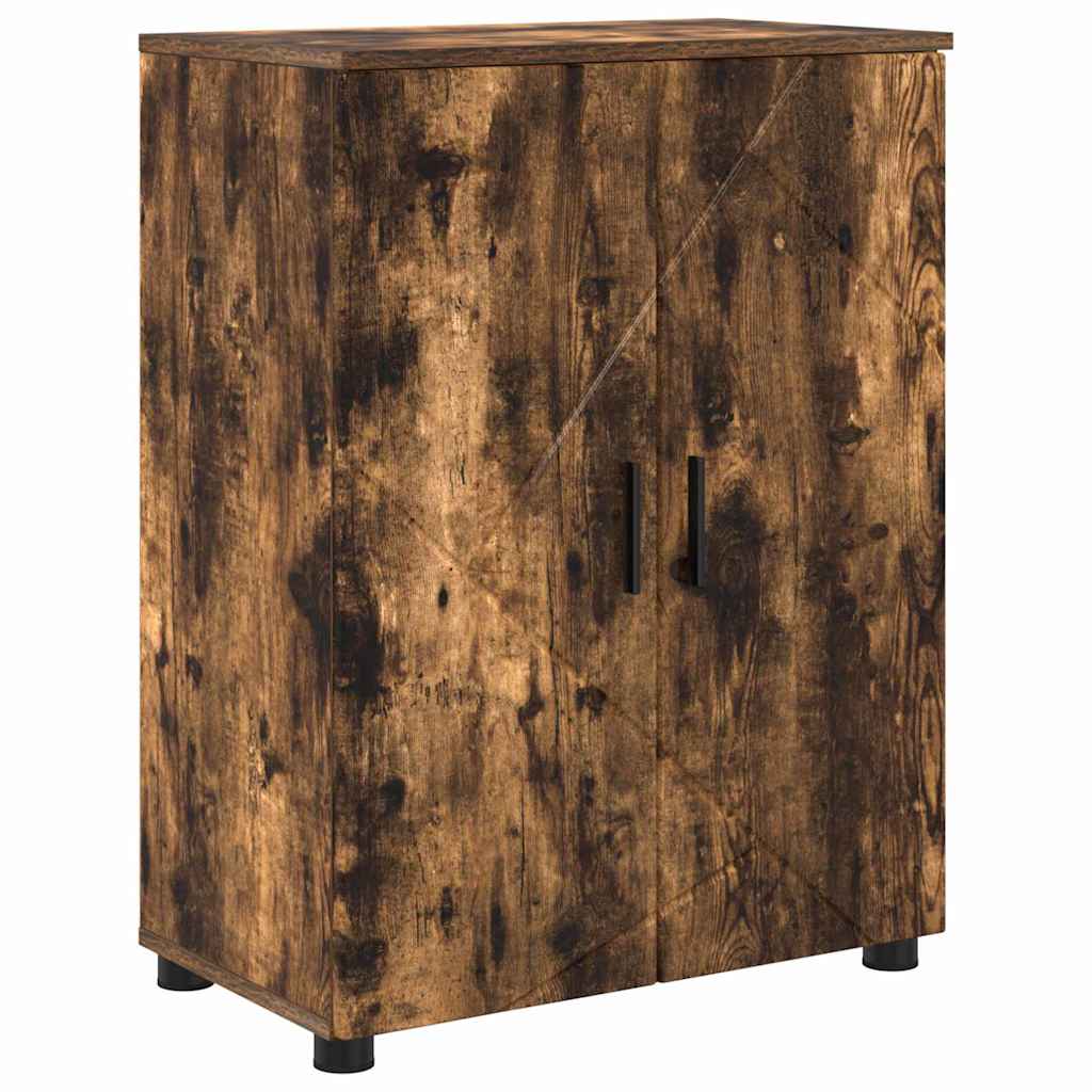 Ensemble de mobilier de salle de bain 4 pc Chêne fumé