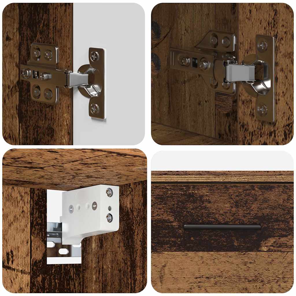 Ensemble de mobilier de salle de bain 2 pc Bois Ancien