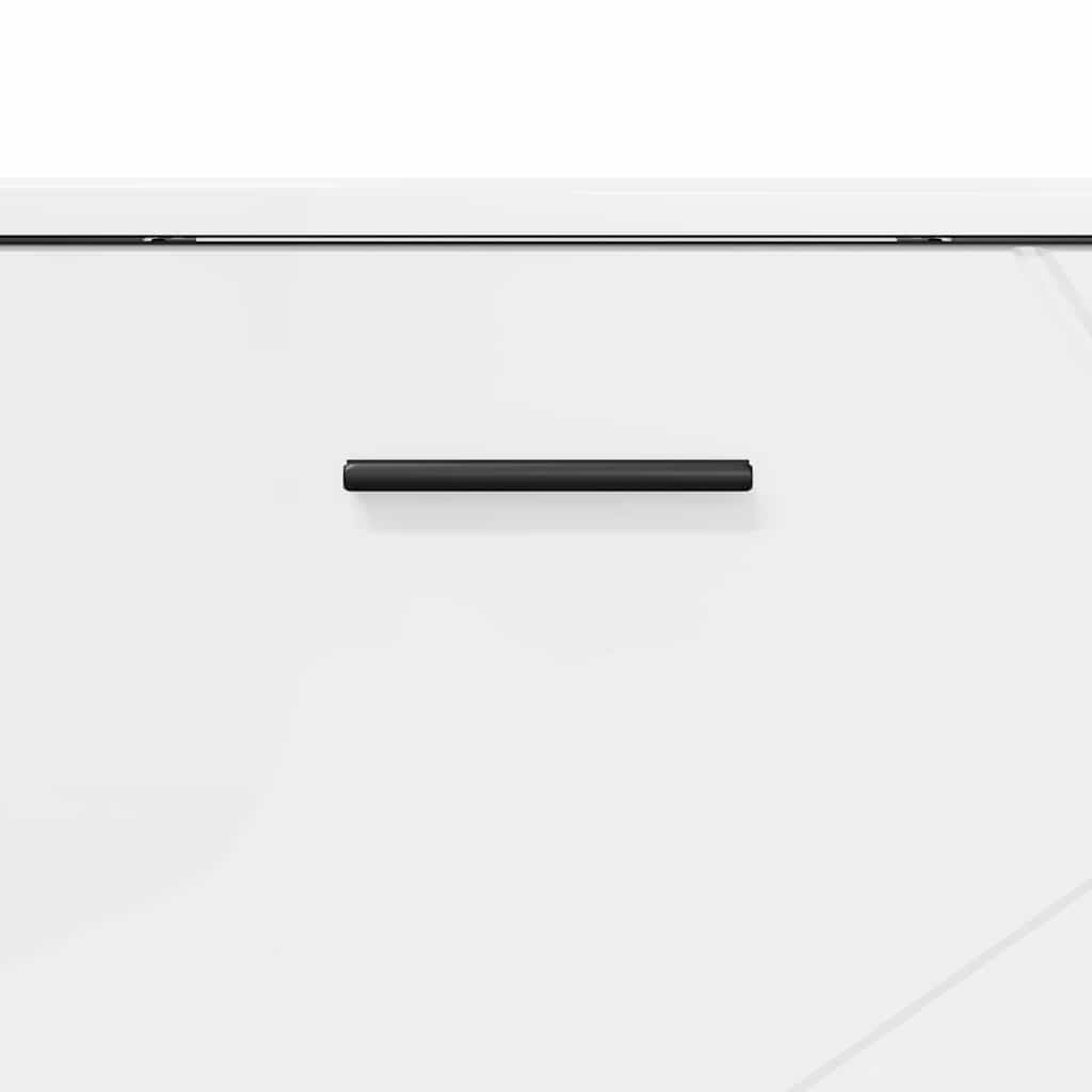 Ensemble de mobilier de salle de bain 3 pc Blanc brillant