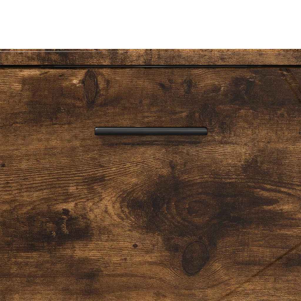 Ensemble de mobilier de salle de bain 3 pièces Chêne fumé