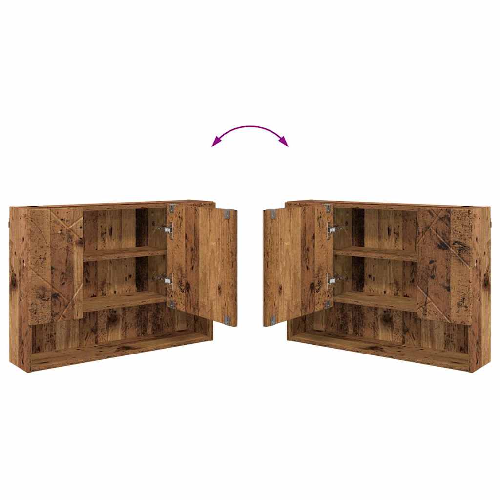 Ensemble de mobilier de salle de bain 4 pc Bois Ancien