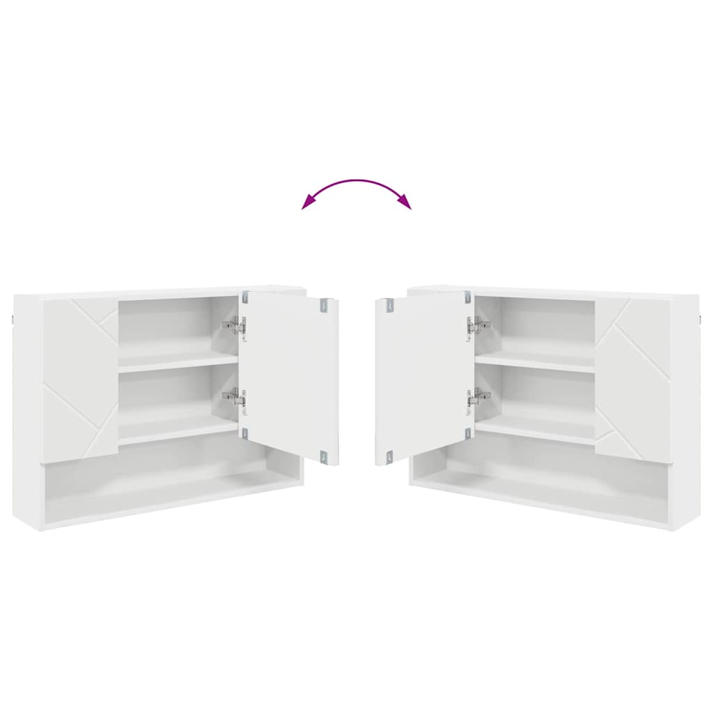 Ensemble de mobilier de salle de bain 4 pièces Blanc