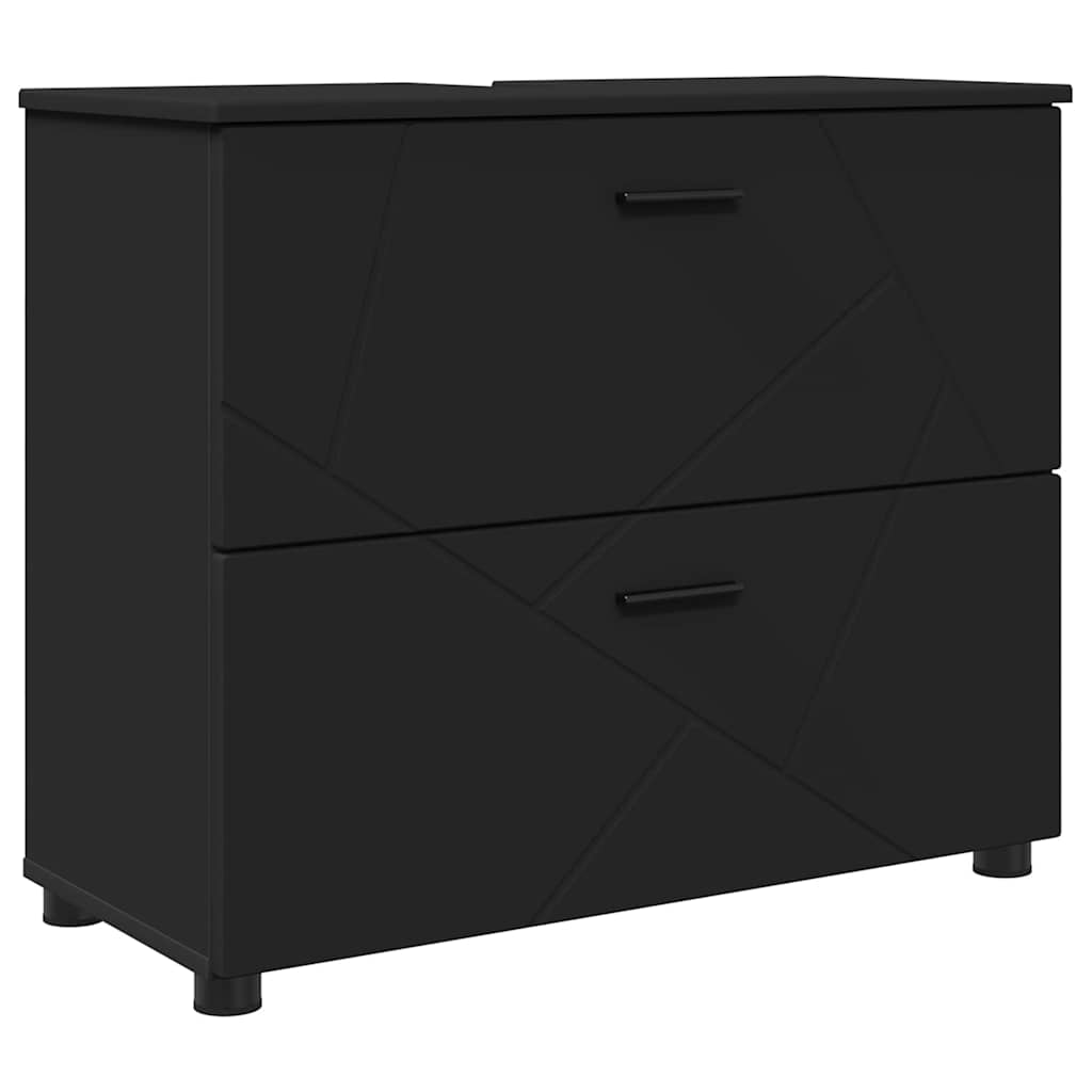 Ensemble de mobilier de salle de bain 4 pc Noir