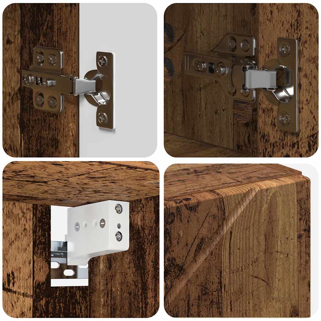 Ensemble de mobilier de salle de bain 4 pièces Bois Ancien