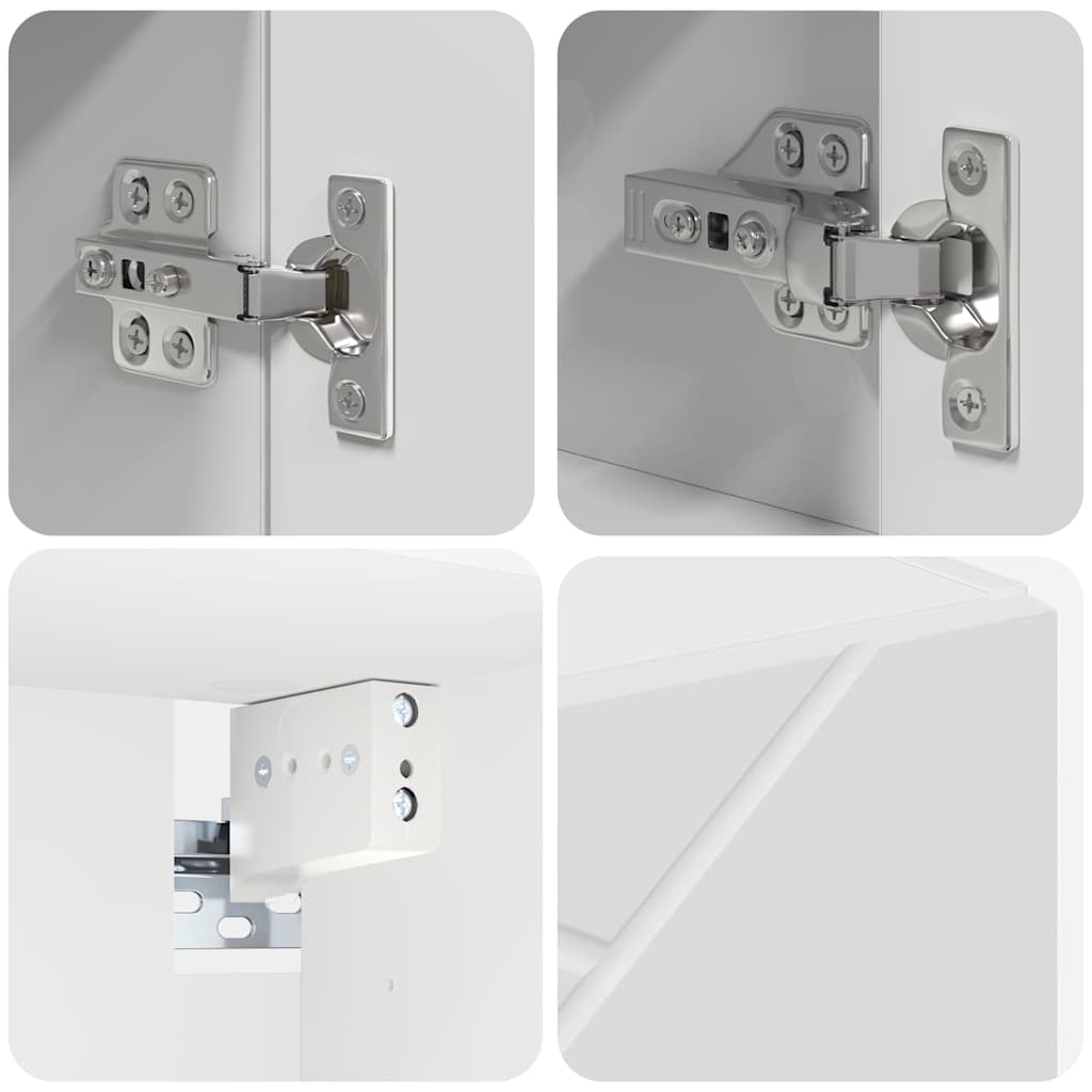 Ensemble de mobilier de salle de bain 5 pc Blanc