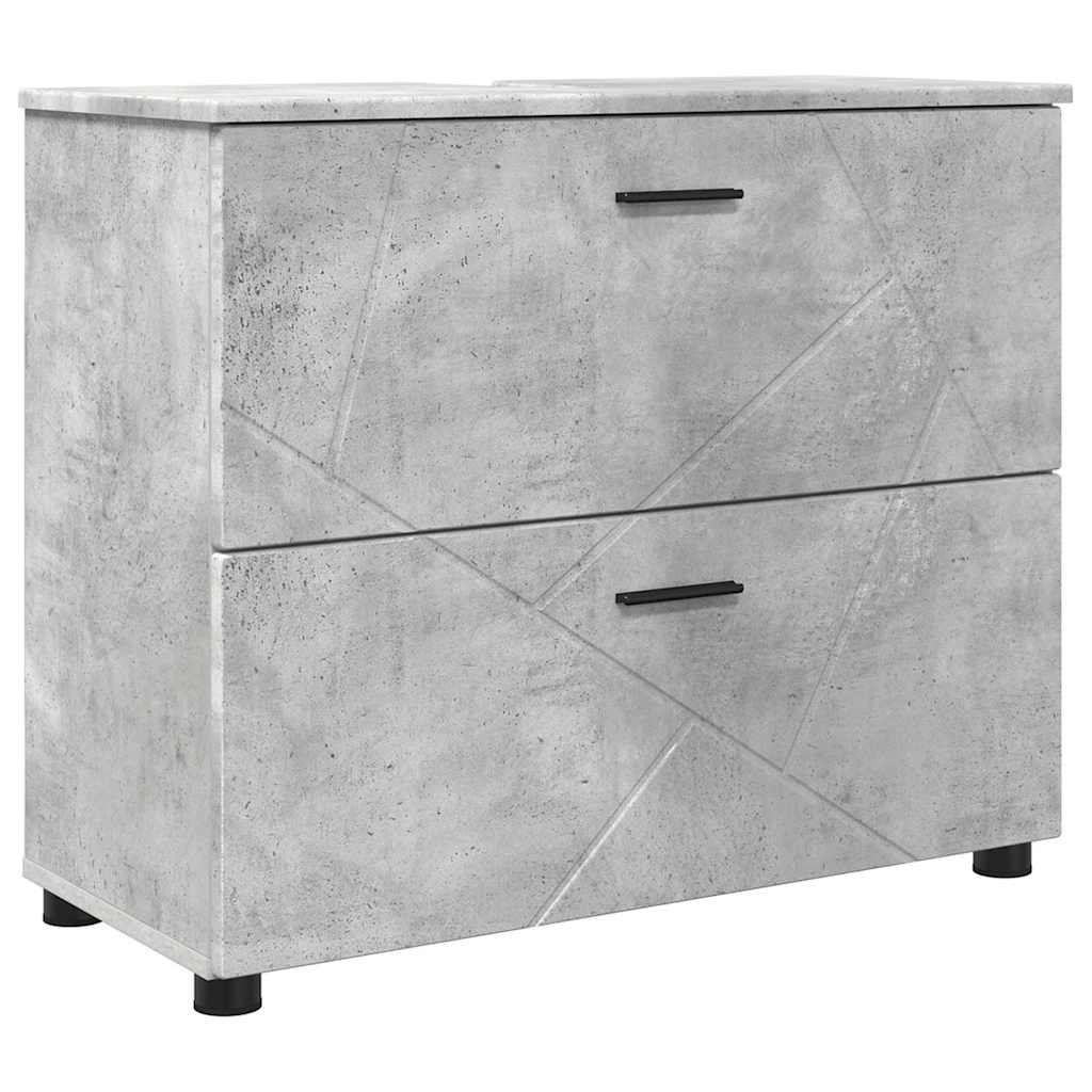 Ensemble de mobilier de salle de bain 5 pc Gris béton