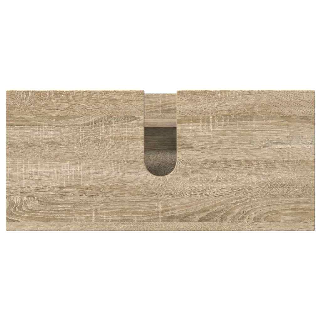Ensemble de mobilier de salle de bain 5 pc Chêne Sonoma