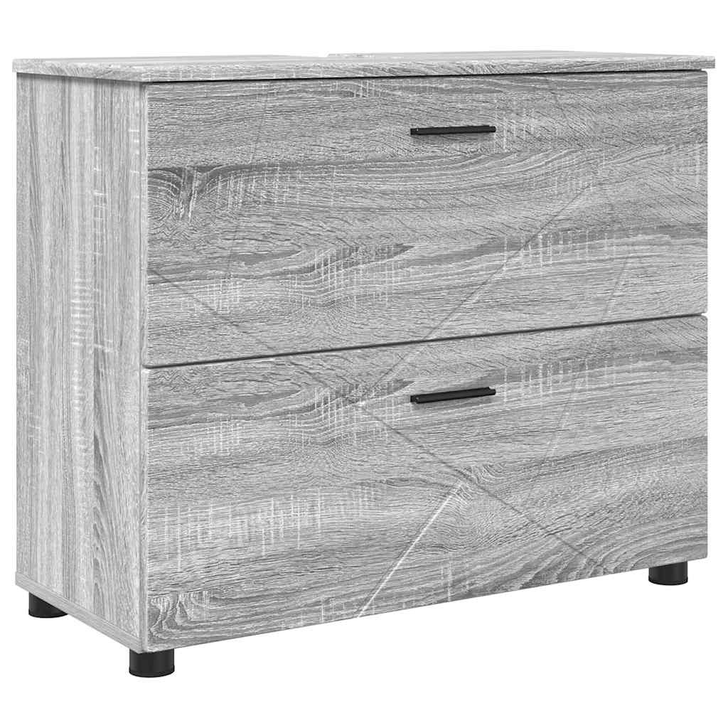 Ensemble de mobilier de salle de bain 5 pc Gris Sonoma