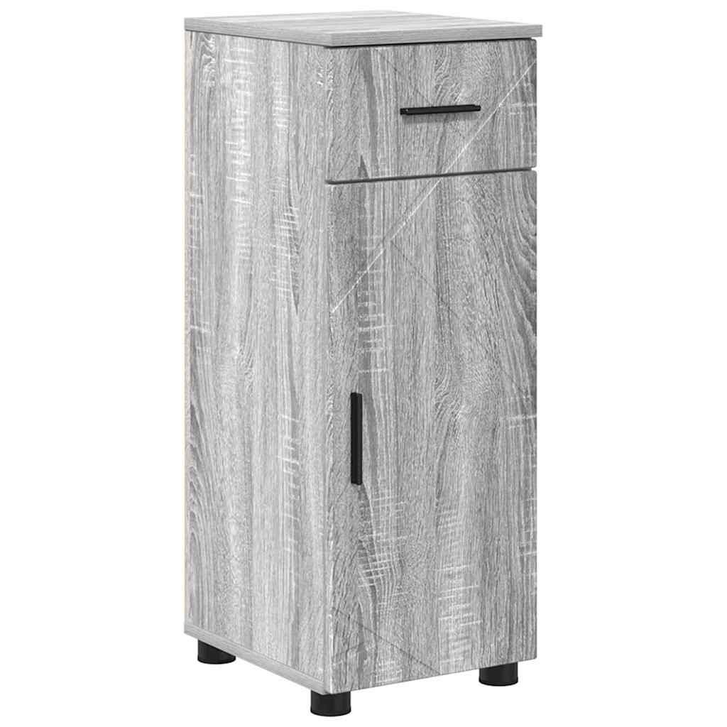 Ensemble de mobilier de salle de bain 5 pc Gris Sonoma