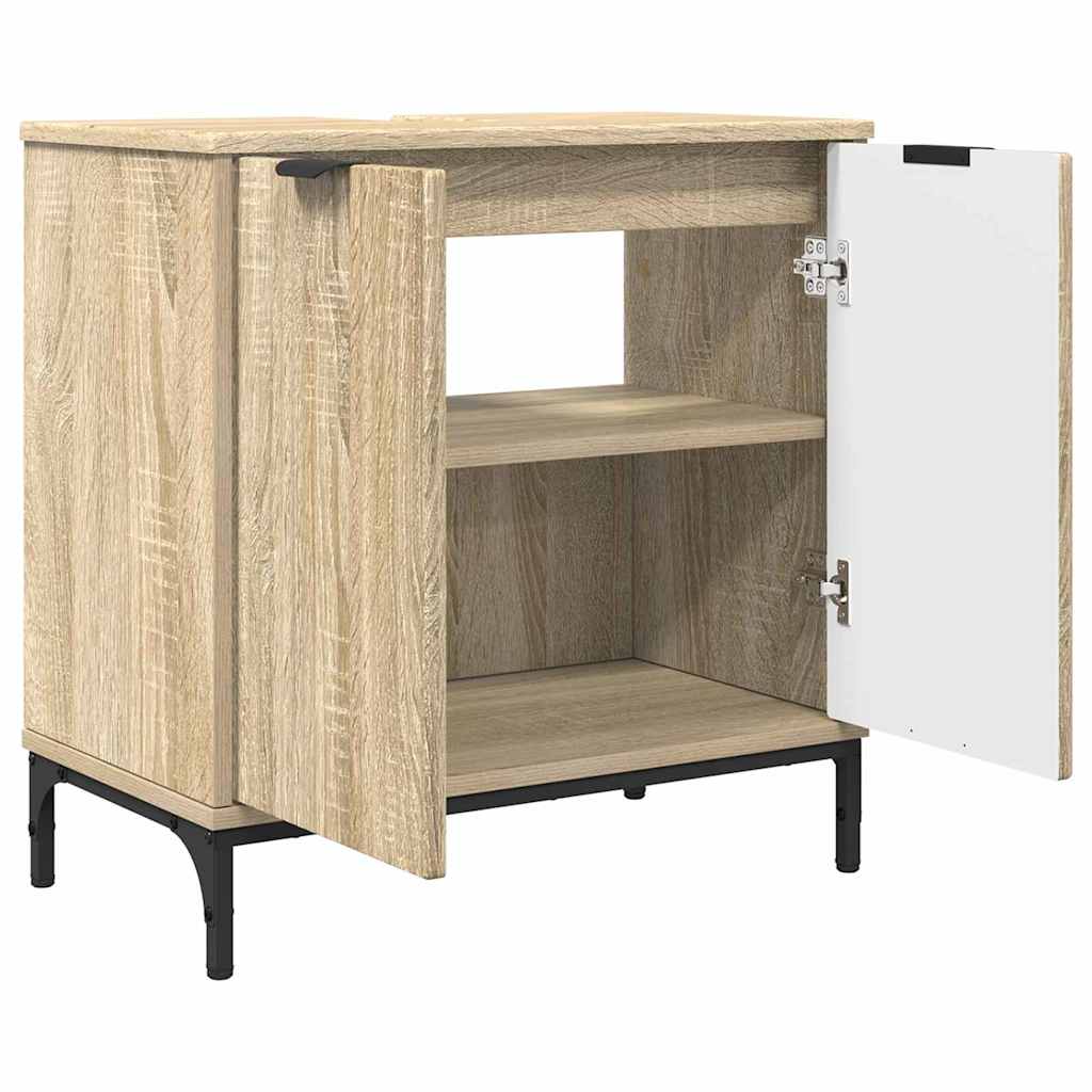 Ensemble de mobilier de salle de bain 3 pc Chêne Sonoma