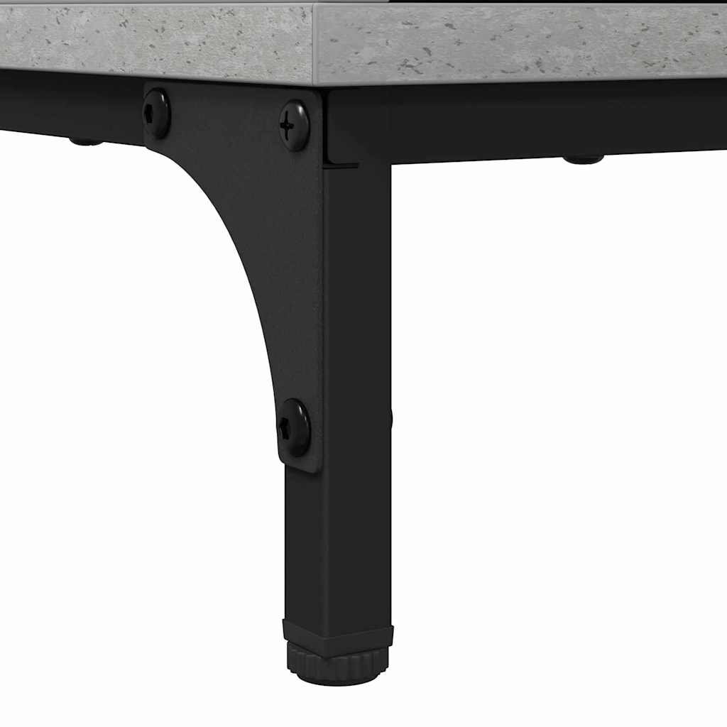 Ensemble de mobilier de salle de bain 3 pièces Gris béton