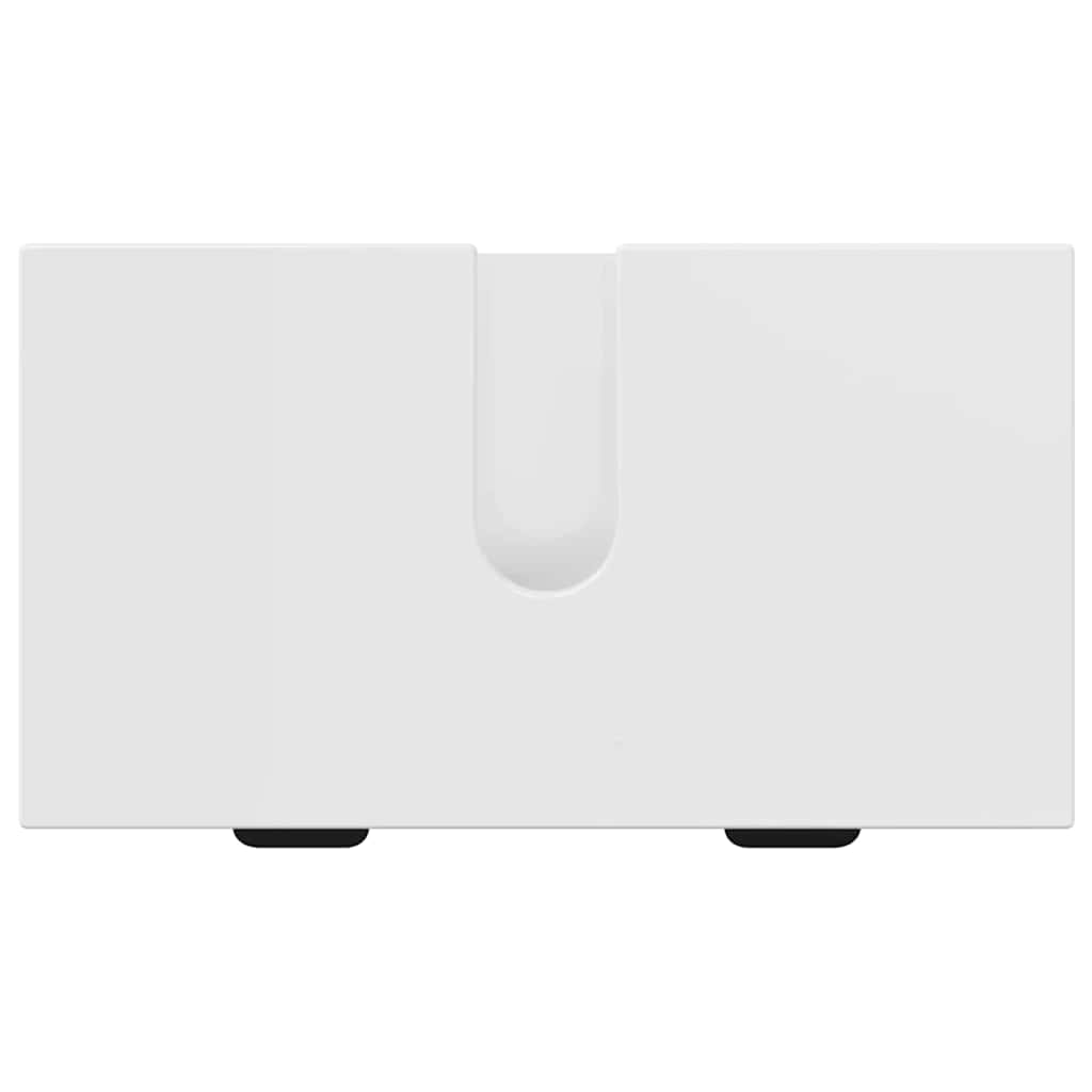 Ensemble de mobilier de salle de bain 3 pc Blanc brillant