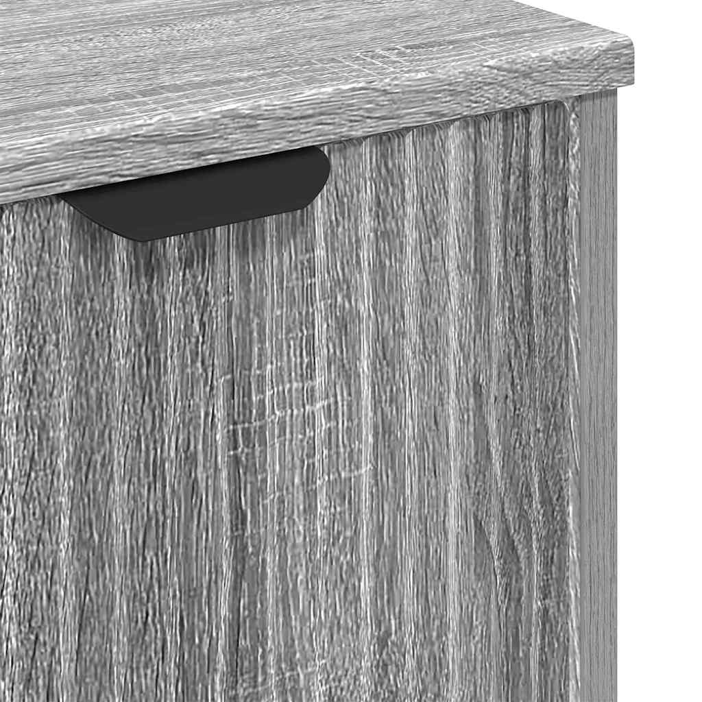 Ensemble de mobilier de salle de bain 3 pièces Gris Sonoma