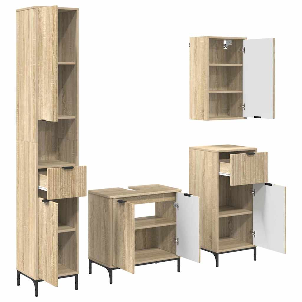 Ensemble de mobilier de salle de bain avec tiroir Chêne Sonoma - XIOS