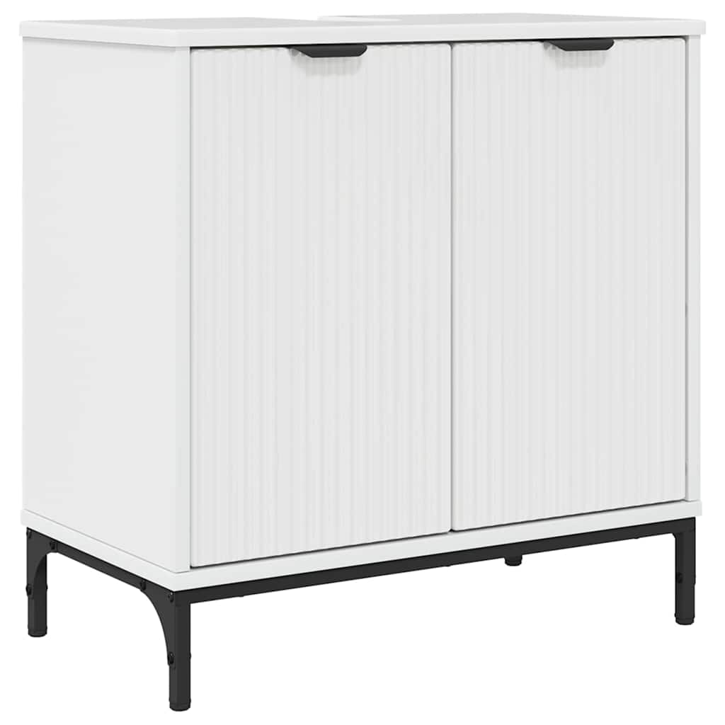 Ensemble de mobilier de salle de bain avec porte Blanc brillant - XIOS