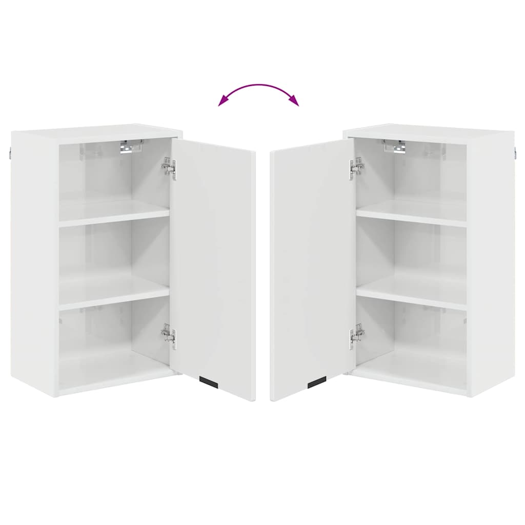 Ensemble de mobilier de salle de bain avec porte Blanc brillant - XIOS
