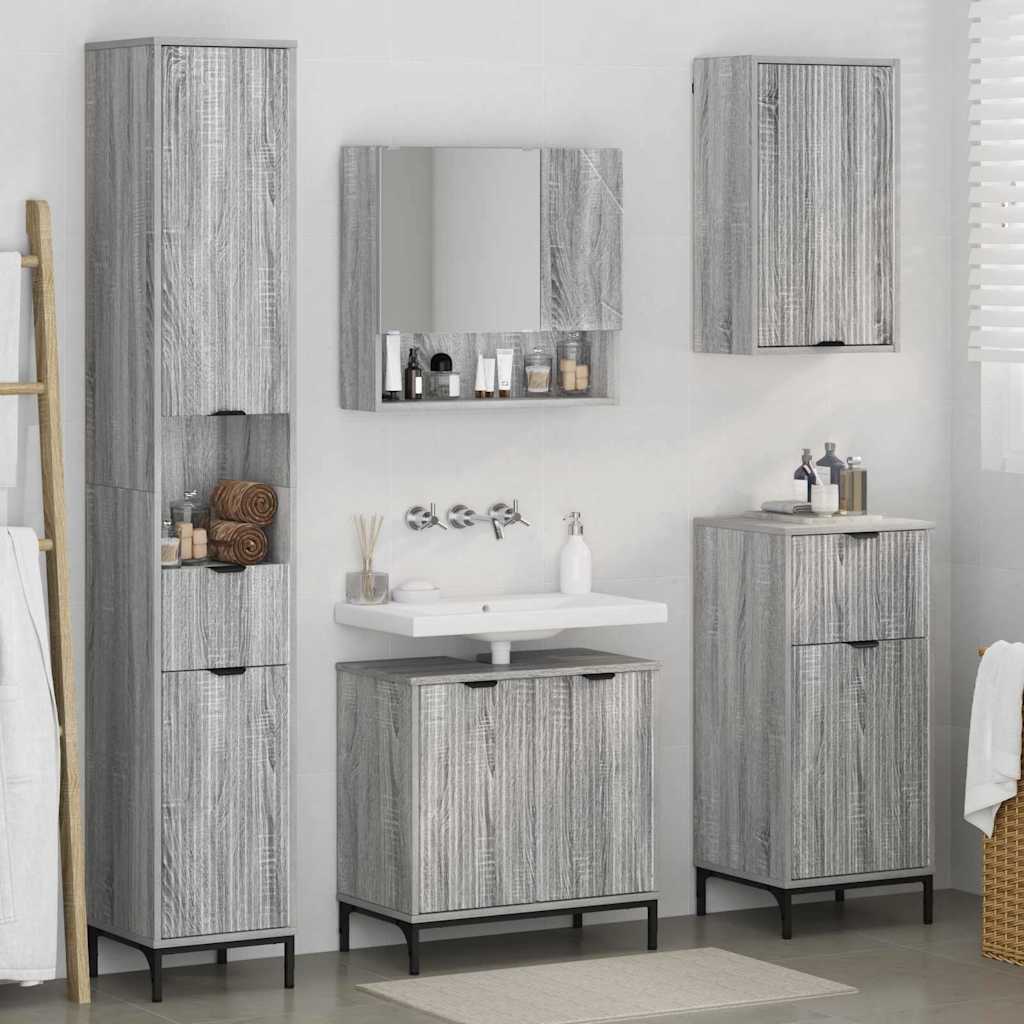 Ensemble de mobilier de salle de bain avec tiroir Gris Sonoma - XIOS
