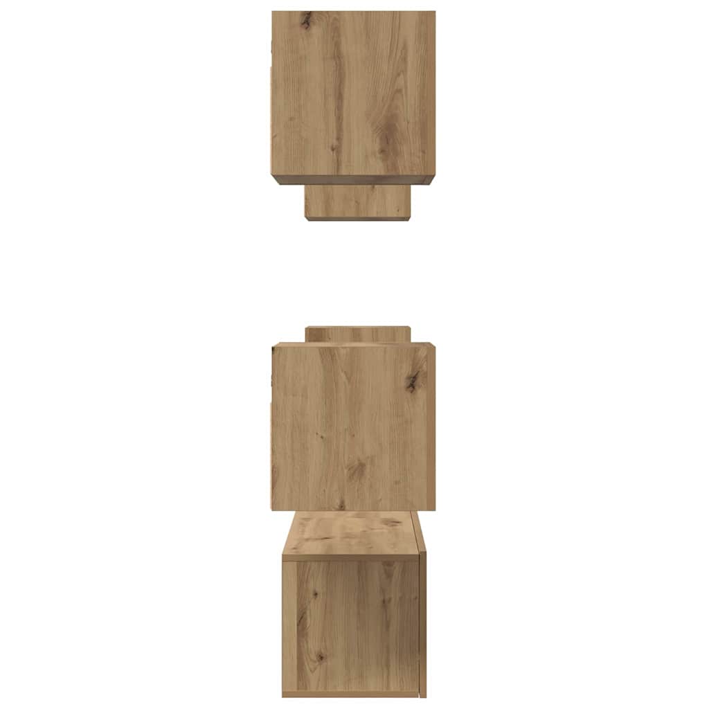 Ensemble meuble TV 6 pcs Chêne artisanal Bois d'ingénierie - XIOS