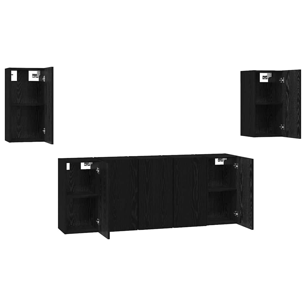 Ensemble meuble TV 7 pcs Chêne noir 30.5 x 30 x 60 cm - XIOS