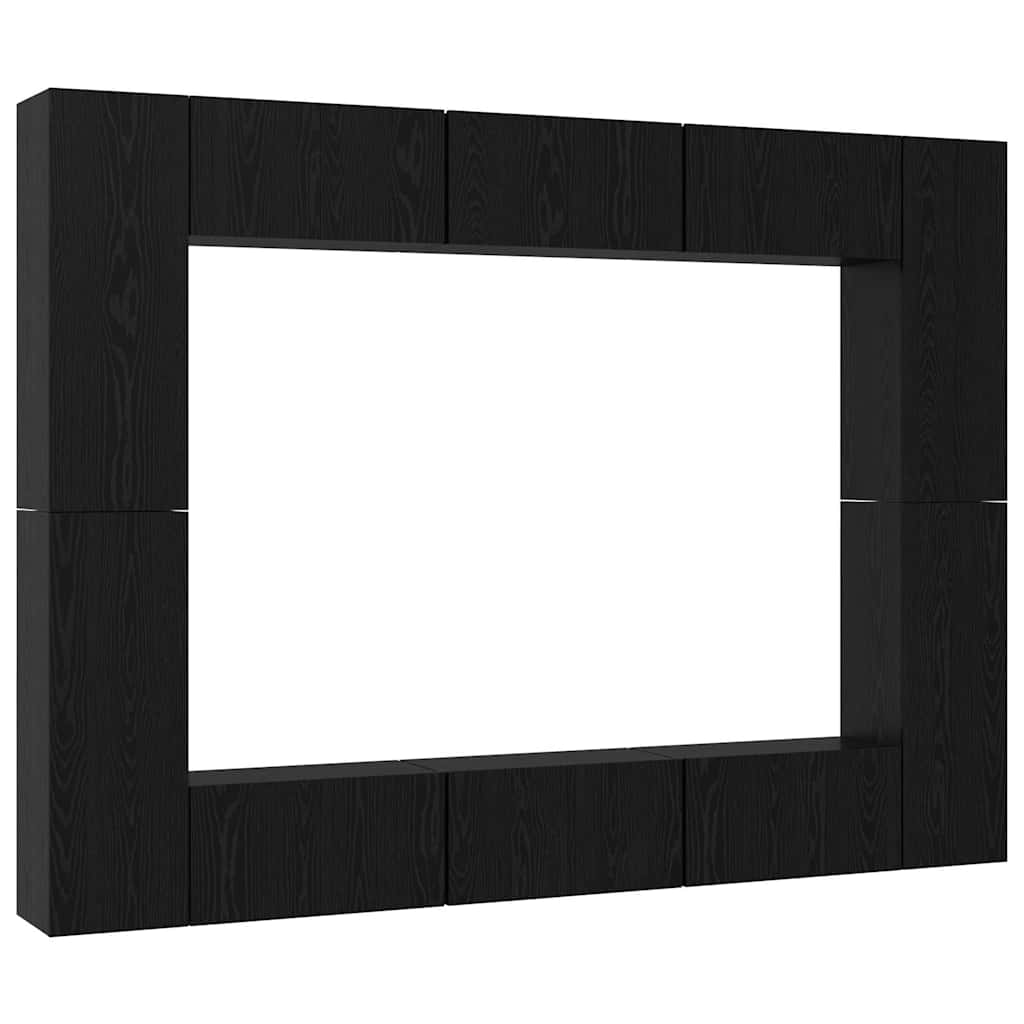 Ensemble meuble TV 10 pcs Chêne noir Moyen 30,5 x 30 x 90 cm - XIOS