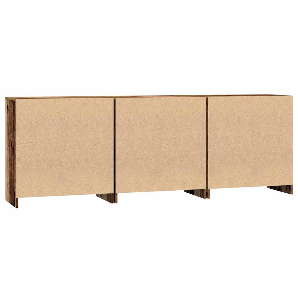 Buffets 3 pcs Bois ancien 70 x 41 x 75 cm Bois d'ingénierie - XIOS